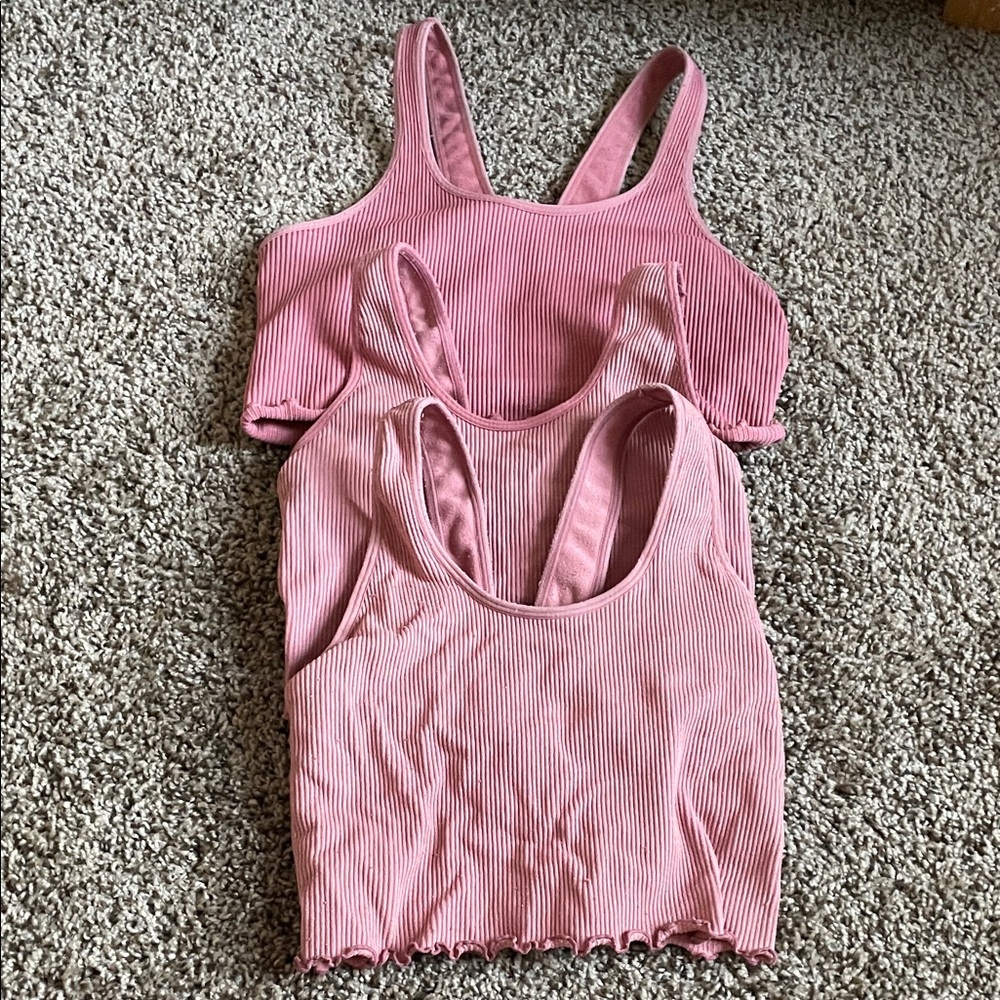 Pink Brami Women's Tank Top Set